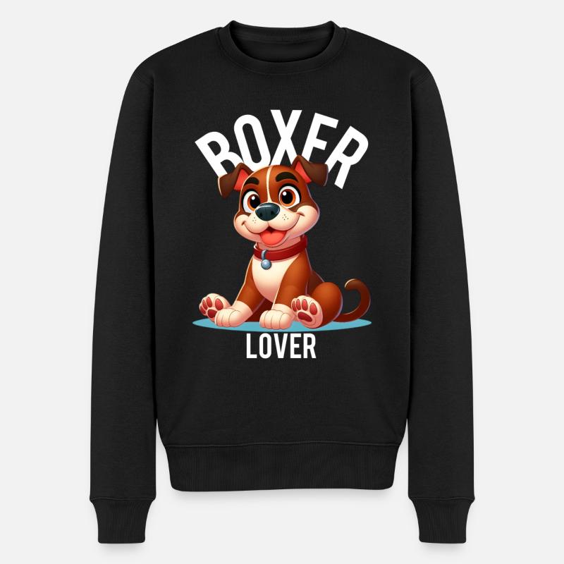 boxer lover - Pull Premium bio Homme - noir
