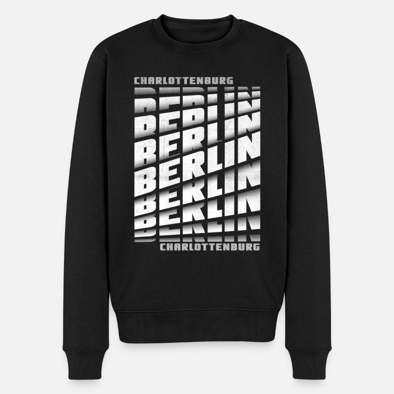 Berlin Charlottenburg - Männer Premium Bio Pullover - Schwarz