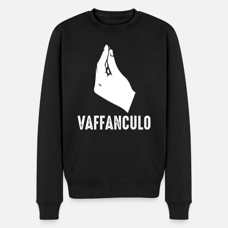 Italie Vaffanculo italien - Pull Premium bio Homme - noir