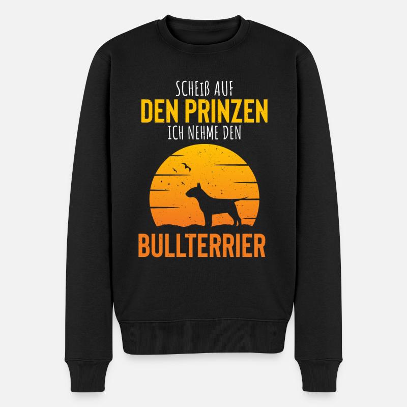 Bullterrier - Männer Premium Bio Pullover - Schwarz