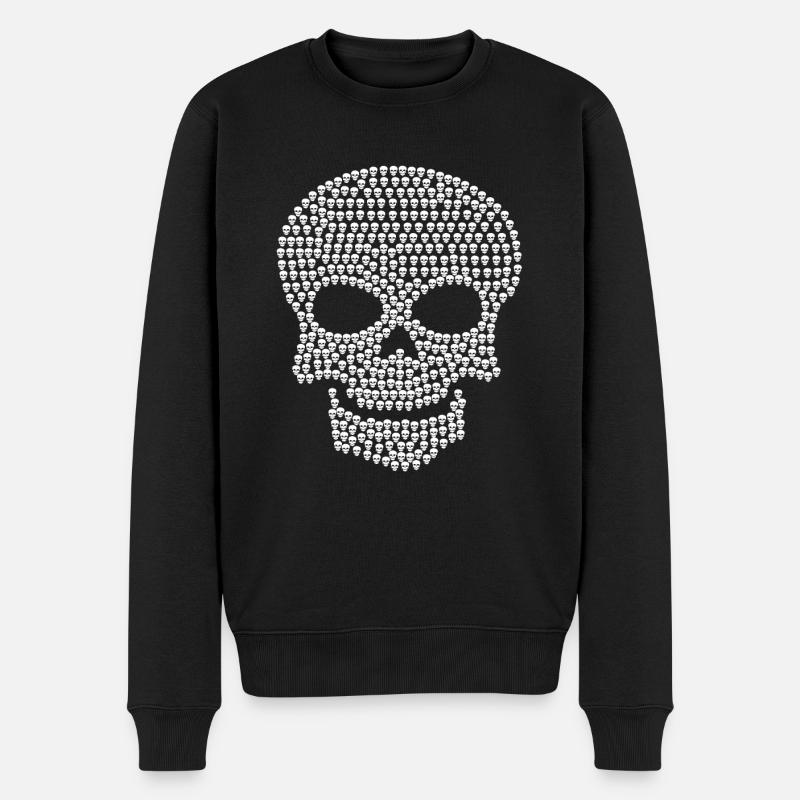 Crâne crâne crâne - Pull Premium bio Homme - noir