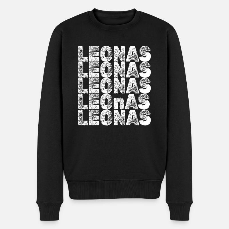 Held Leonas - Männer Premium Bio Pullover - Schwarz