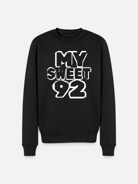 Sweet 92 - Men's Premium Organic Jumper - black