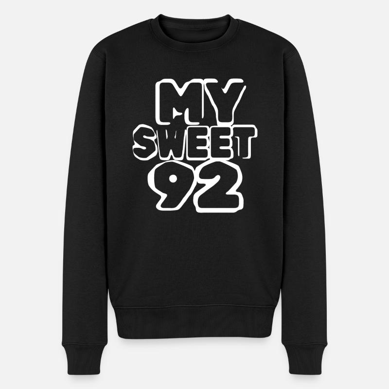 Süß 92 - Männer Premium Bio Pullover - Schwarz