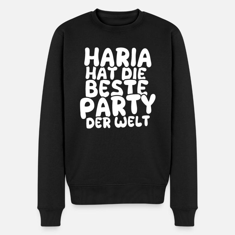 Destination de vacances Haria - Pull Premium bio Homme - noir