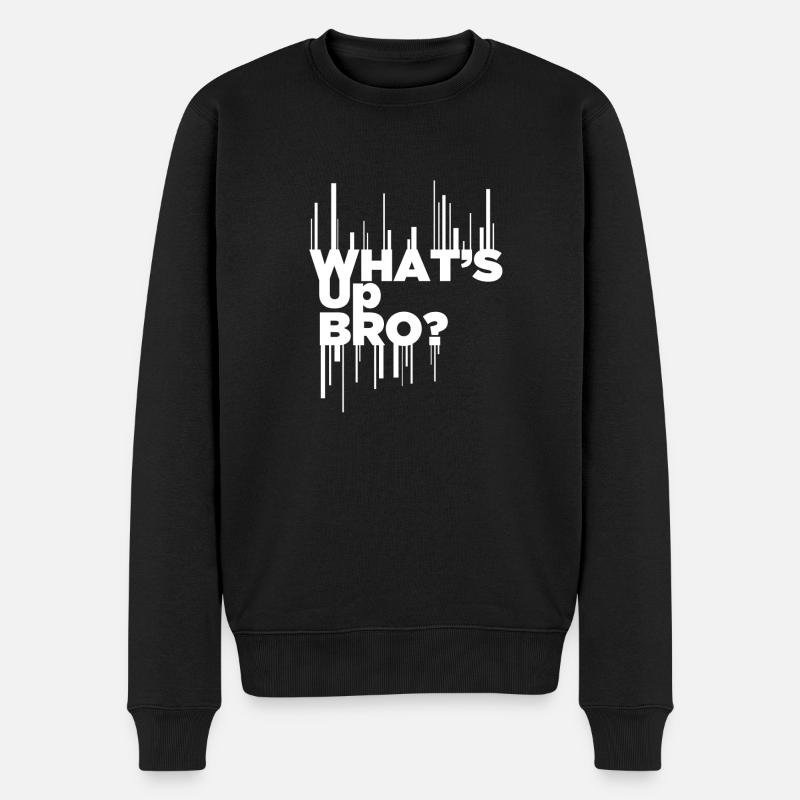 Que fait frère ? - Pull Premium bio Homme - noir