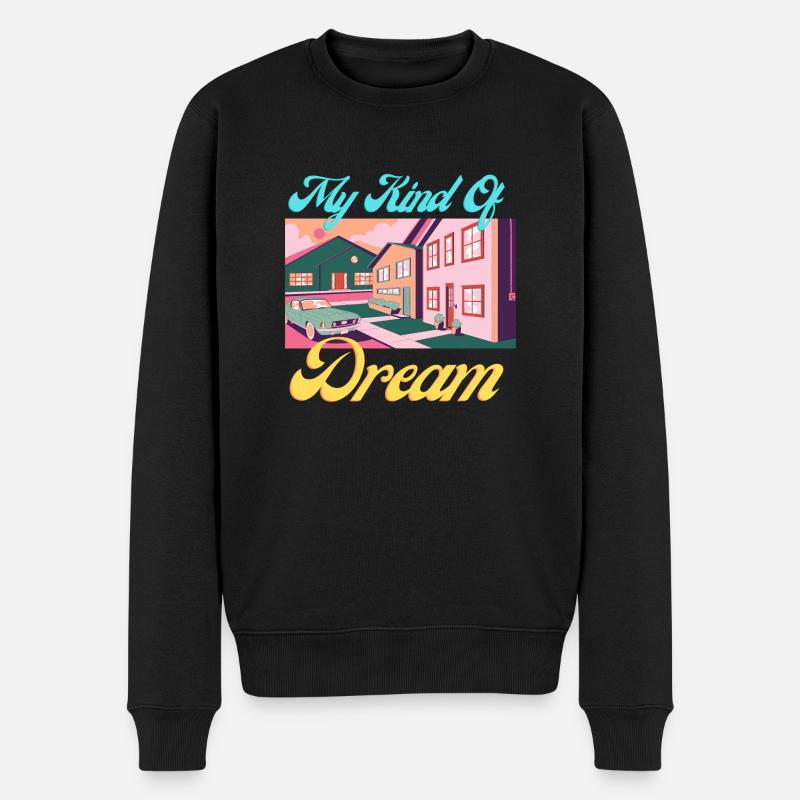 My Kind of Dream - Männer Premium Bio Pullover - Schwarz