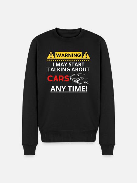 Warning Cars - Men's Premium Organic Jumper - black