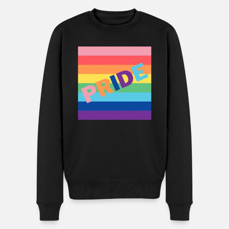 Pride - Männer Premium Bio Pullover - Schwarz