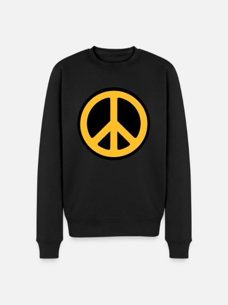 Peace - Men's Premium Organic Jumper - black