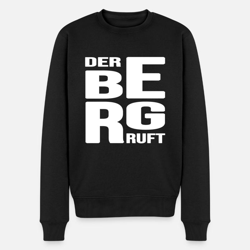 Bergsteiger Seilschaft Bergwandern Bergfex - Männer Premium Bio Pullover - Schwarz