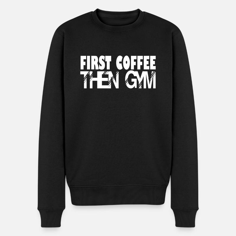 dann Fitnessstudio - Männer Premium Bio Pullover - Schwarz