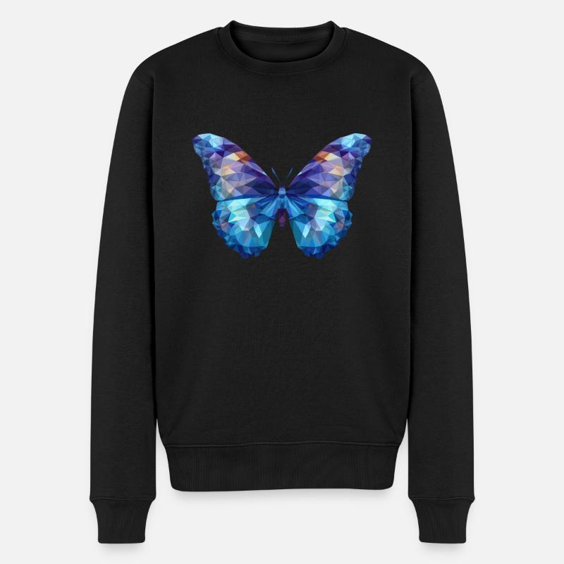 Morpho Papillon Bleu - Pull Premium bio Homme - noir