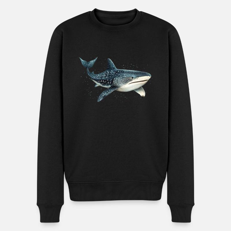 Requin-baleine - Pull Premium bio Homme - noir