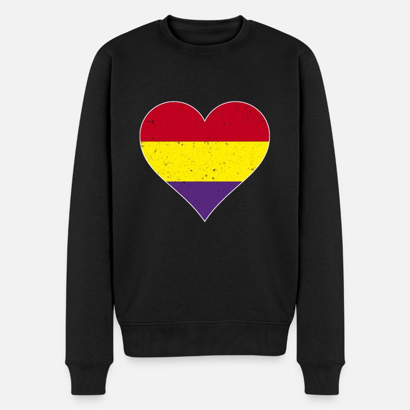coeur républicain - Pull Premium bio Homme - noir