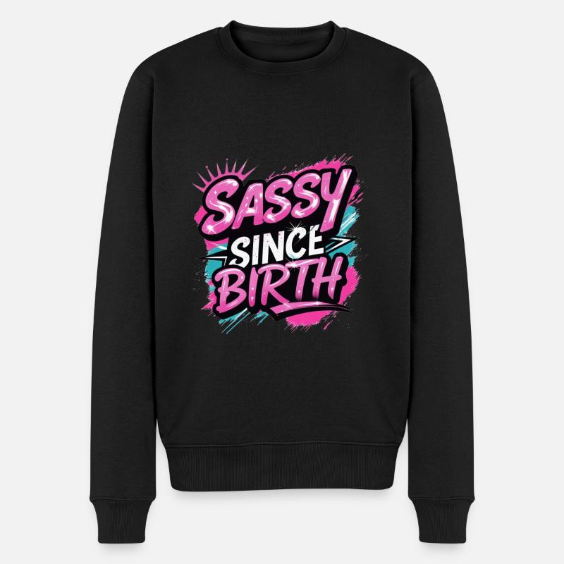 Insolent depuis la naissance - Pull Premium bio Homme - noir