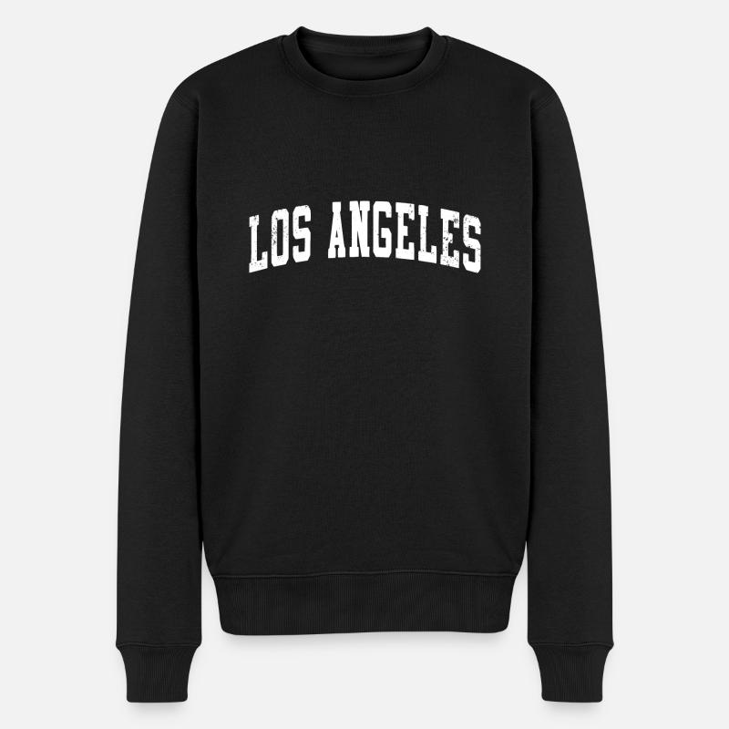 Los Angeles - Retro - Pull Premium bio Homme - noir