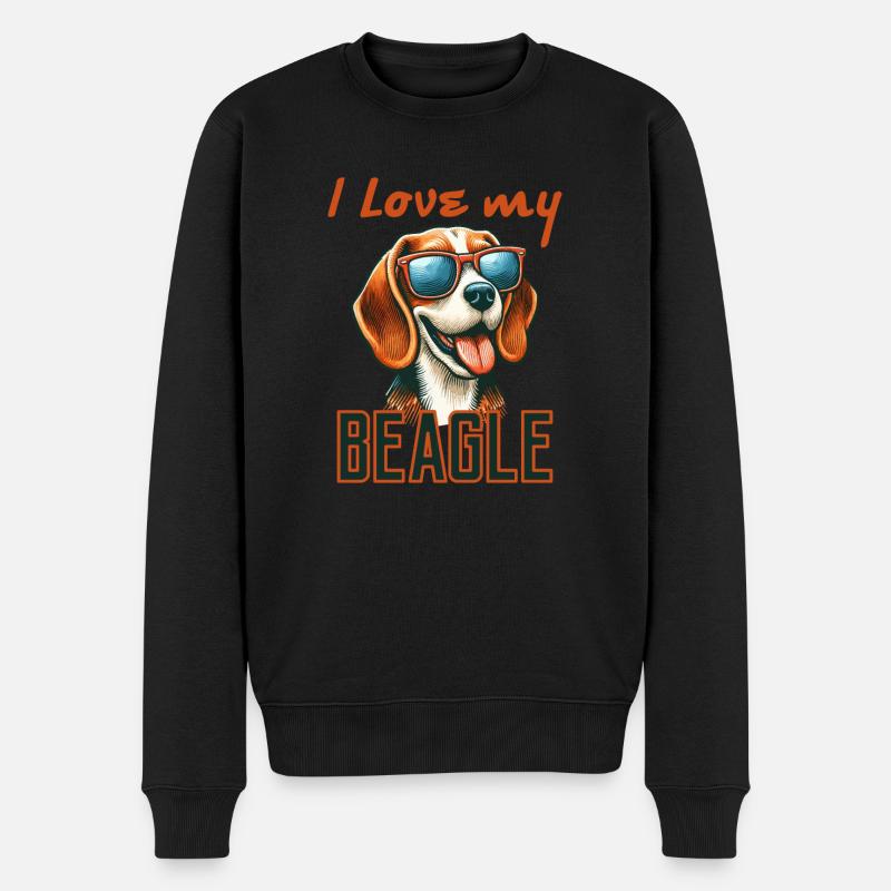 J’adore mon Beagle - Pull Premium bio Homme - noir
