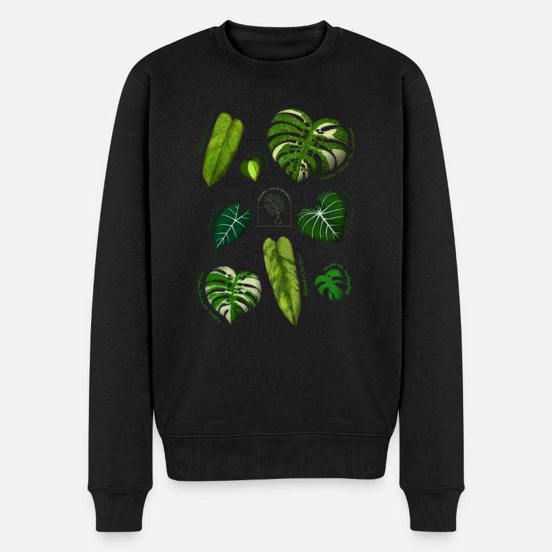 Botanical Illustration - Pull Premium bio Homme - noir