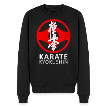 Kyokushin Karaté Arts Martiaux Japon Vintage - Pull Premium bio Homme - noir - Devant - Nico (187cm)