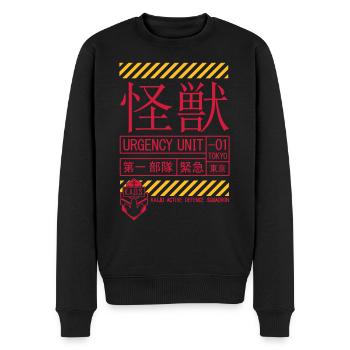 Kaiju Squadron K.A.D.S. - Männer Premium Bio Pullover - Schwarz - Vorne - Nico (187cm)