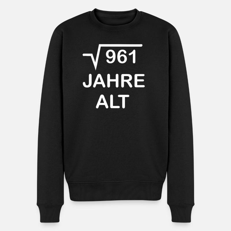 31 Jahre alt - 31. Geburtstag - Männer Premium Bio Pullover - Schwarz