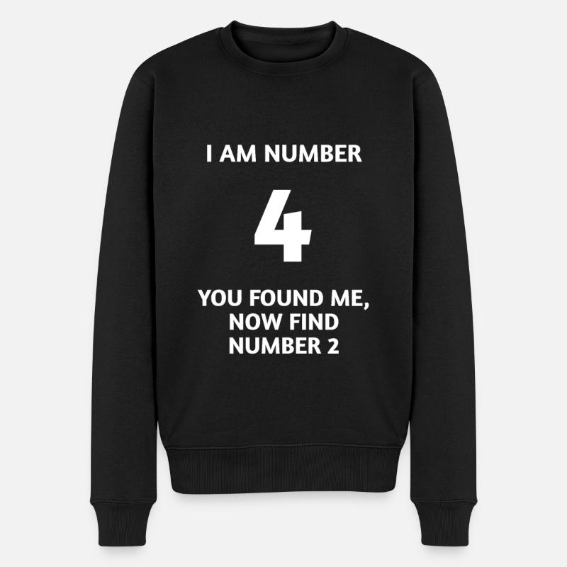IAMNUMBER4 - Männer Premium Bio Pullover - Schwarz