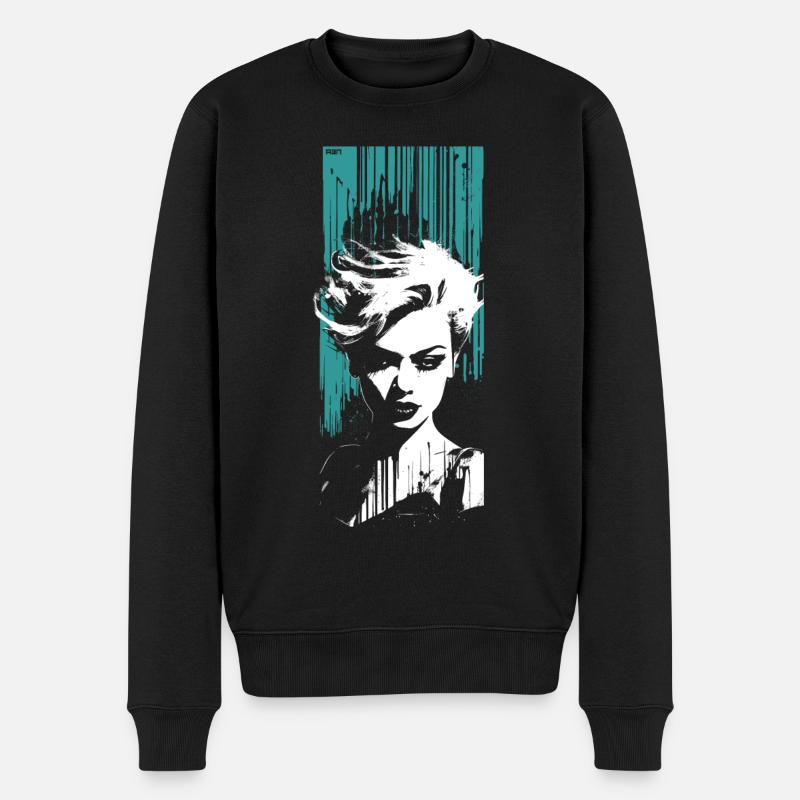 Vamp - Männer Premium Bio Pullover - Schwarz