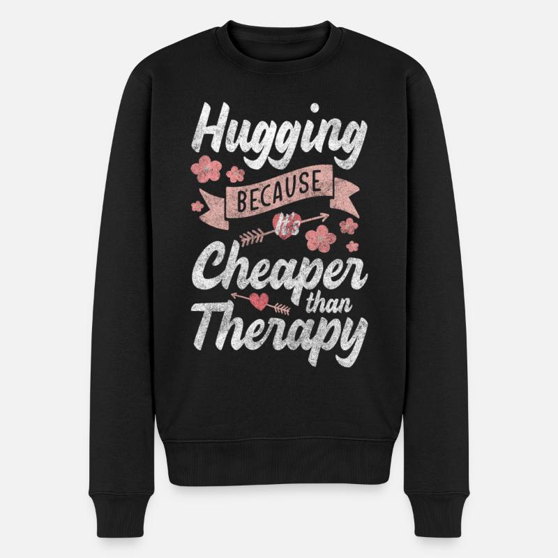 Amour Proximité Câlin Tendre - Pull Premium bio Homme - noir