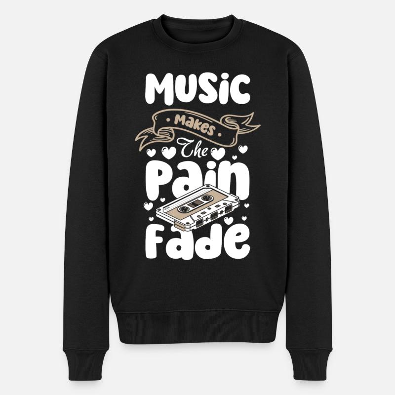 Musique Rétro Original - Pull Premium bio Homme - noir