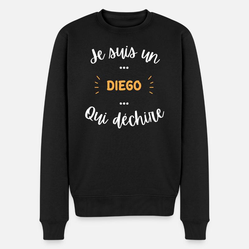 Je suis un Diego qui déchire - Pull Premium bio Homme - noir