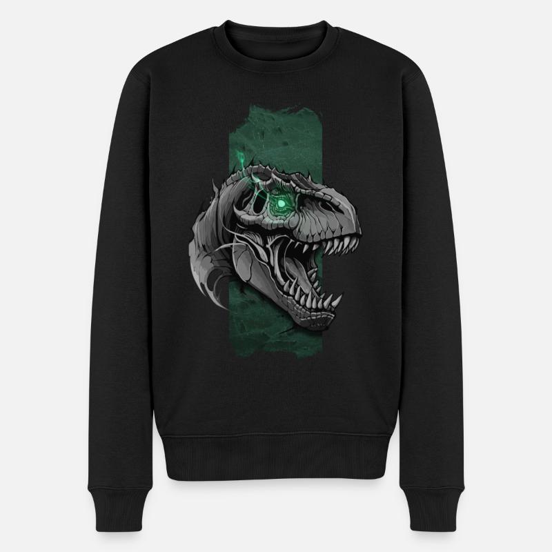 Rugissement tonitruant : Domination de l’Allosaurus - Pull Premium bio Homme - noir