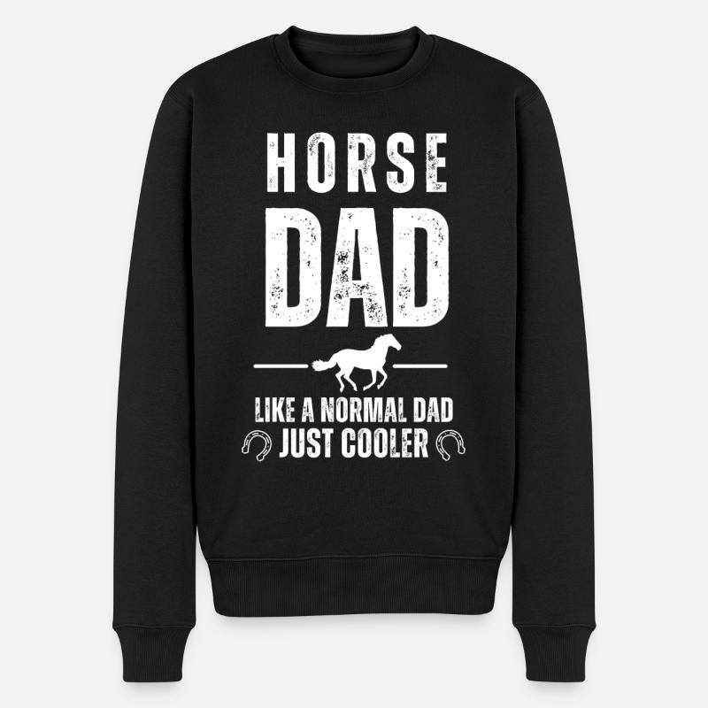 PAPA CHEVAL - Pull Premium bio Homme - noir