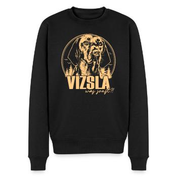 Magyar Vizsla - Männer Premium Bio Pullover - Schwarz - Vorne - Nico (187cm)