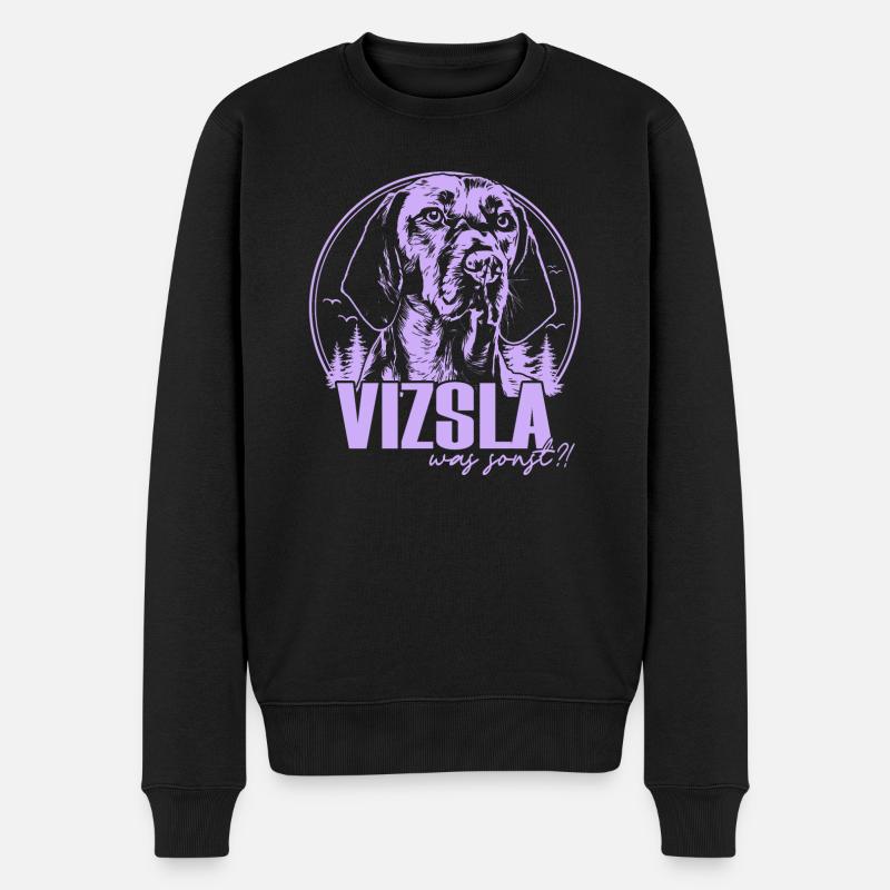 Chien de chasse Magyar Vizsla - Pull Premium bio Homme - noir