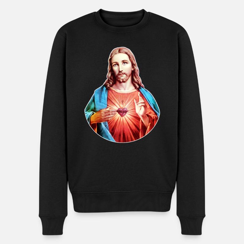 Jésus-Christ | Jésus Christ - Pull Premium bio Homme - noir