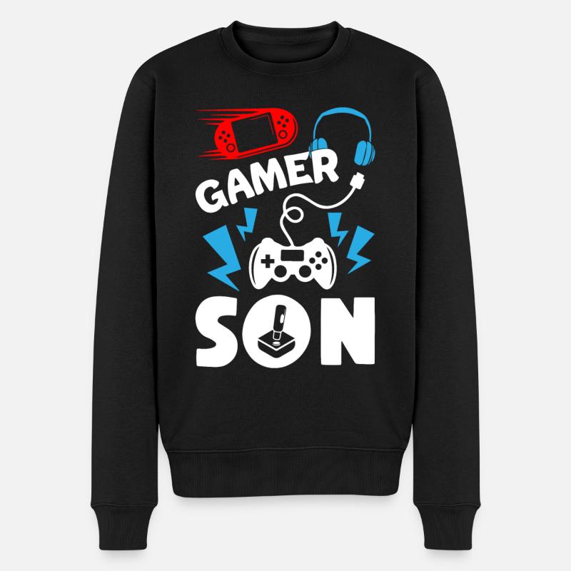 Fils de joueur - Pull Premium bio Homme - noir
