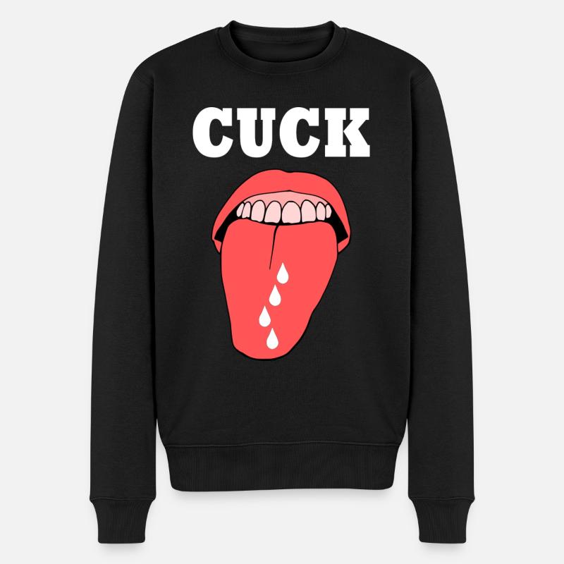 cuckold cuck - Pull Premium bio Homme - noir