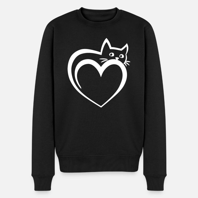 Chat chat chat chat amoureux de chat - Pull Premium bio Homme - noir
