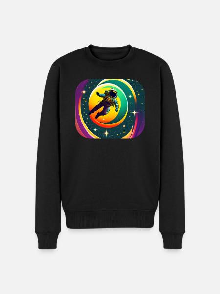 Lost in space - Pull Premium bio Homme - noir