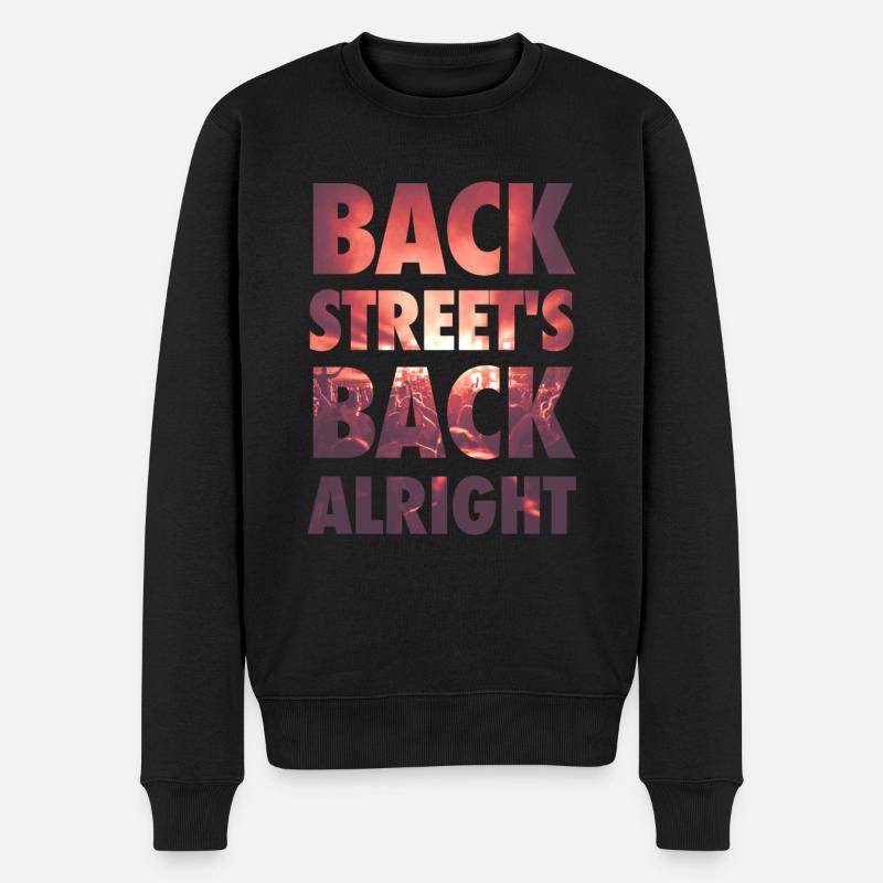 Backstreet's back alright! - Männer Premium Bio Pullover - Schwarz