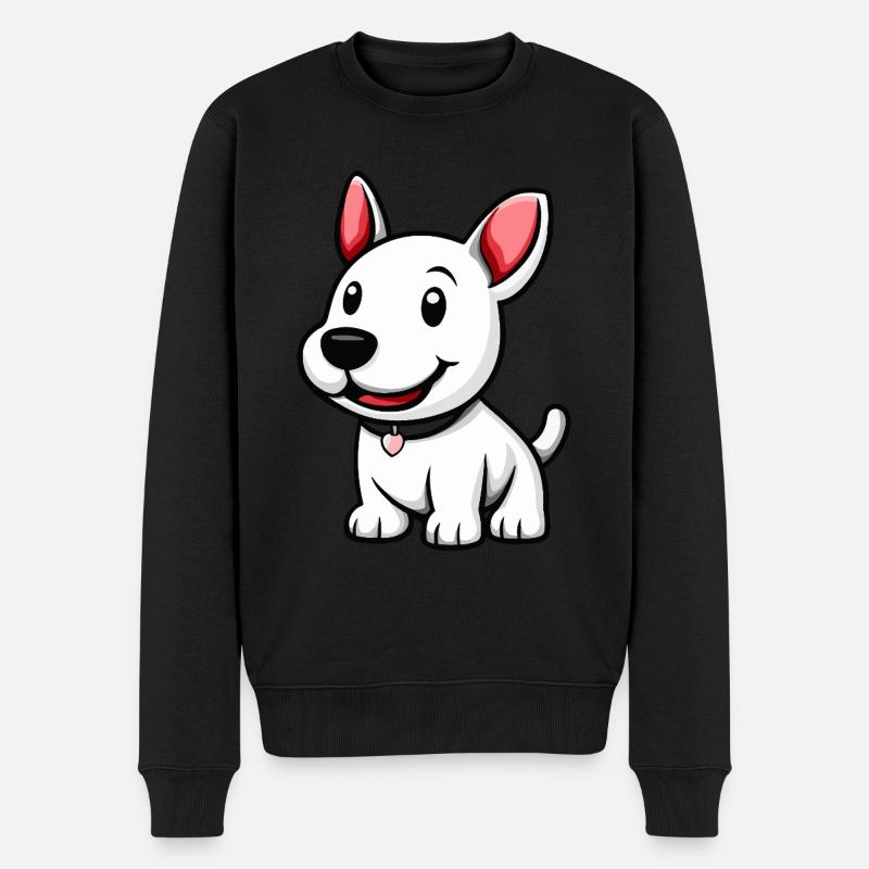 Bull Terrier Chien Mignon - Pull Premium bio Homme - noir
