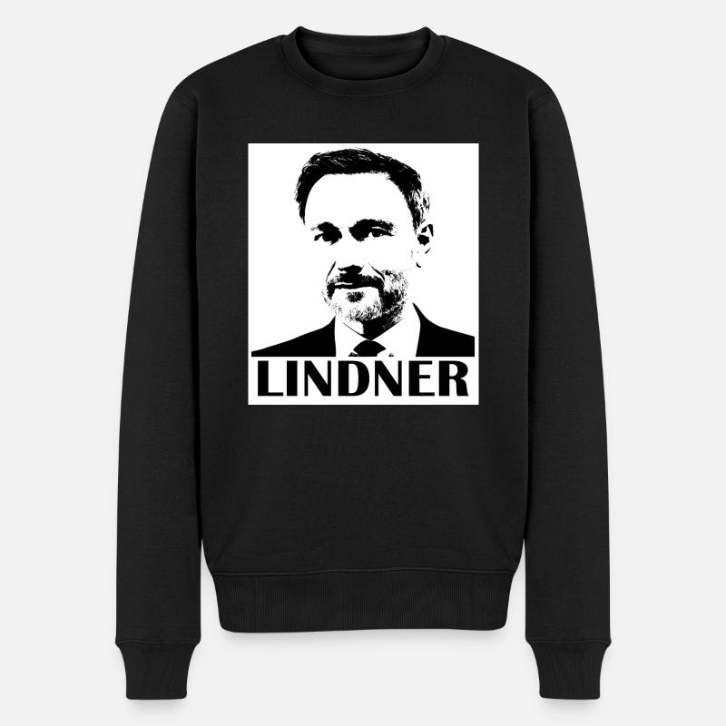 Legende Christian Lindner FDP Politiker Finanzen - Männer Premium Bio Pullover - Schwarz