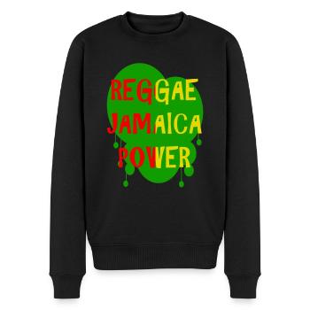 reggae jamaica power - Pull Premium bio Homme - noir - Devant - Nico (187cm)