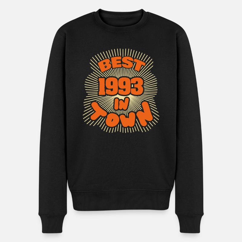 in 1993 - Männer Premium Bio Pullover - Schwarz