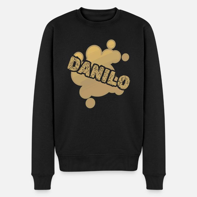 Geschenk für Danilo - Männer Premium Bio Pullover - Schwarz