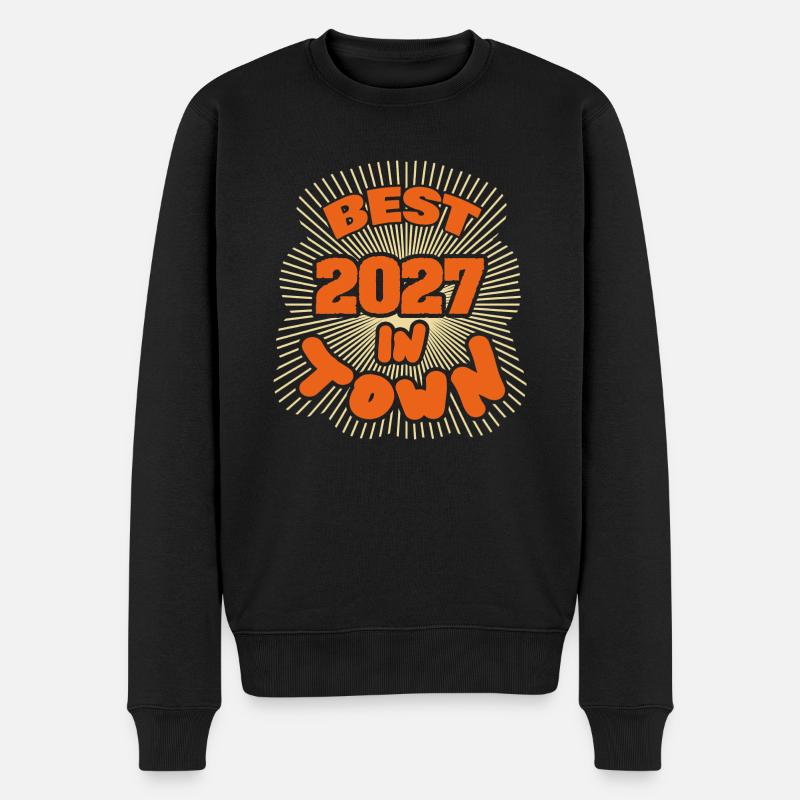 in 2027 - Männer Premium Bio Pullover - Schwarz