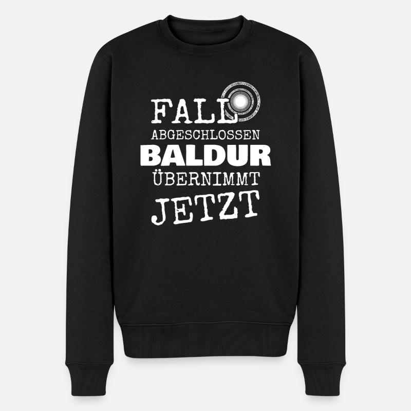 Baldur - Männer Premium Bio Pullover - Schwarz
