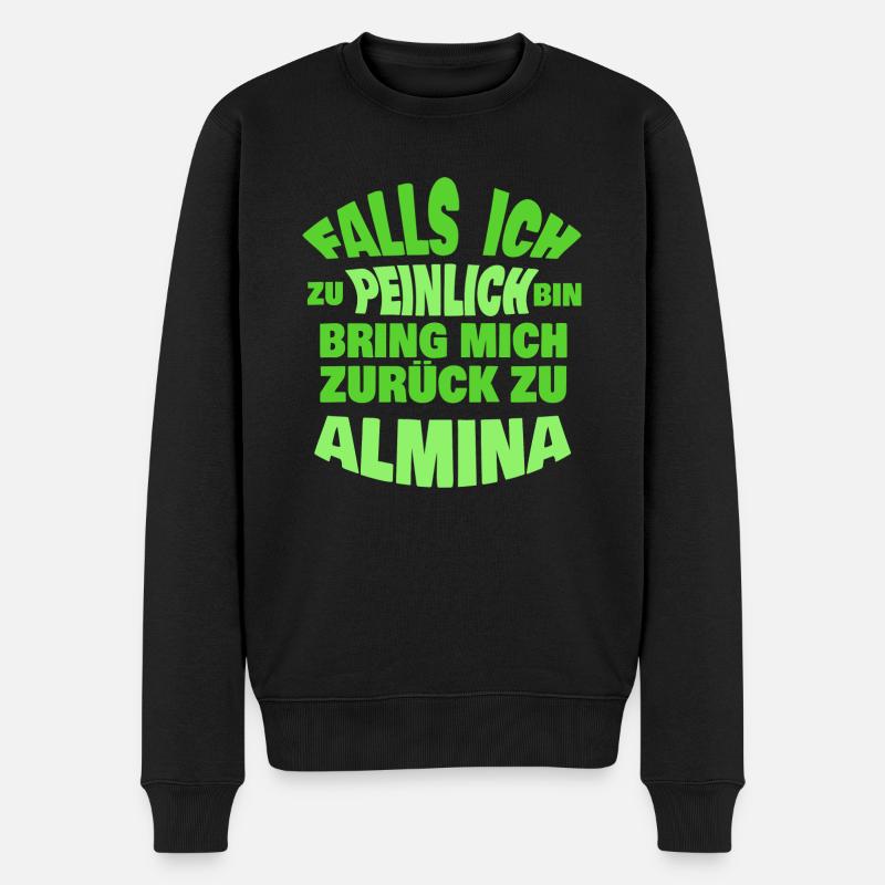 Jungesellenabschied Almina - Männer Premium Bio Pullover - Schwarz