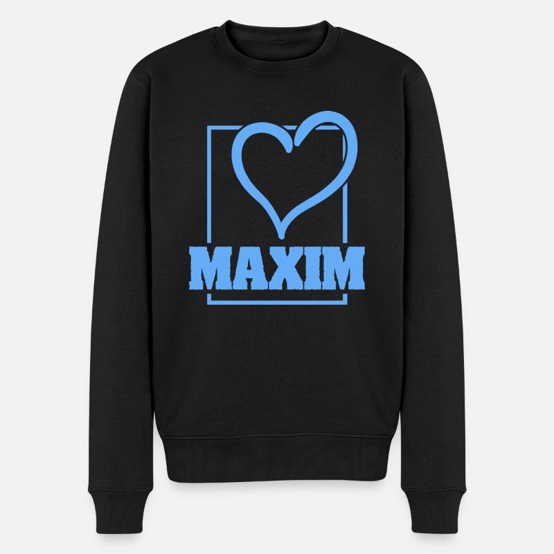 Bachelor Maxim - Männer Premium Bio Pullover - Schwarz